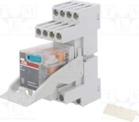ABB Relay: interface; Ucoil: 24VDC; 4PDT