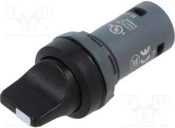 ABB Switch: rotary; 22mm; black; none