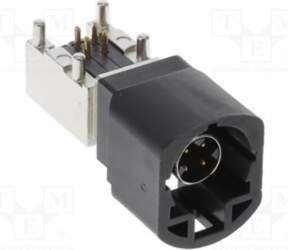 AMPHENOL Plug; PIN: 4; angled; on