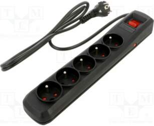 ARCON Plug socket strip: protective; Sockets: