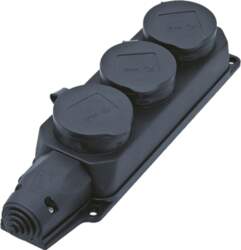 Bachmann distributor socket outlet 3xCEE7/3, 3x