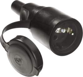 Bachmann solid rubber coupling black, with