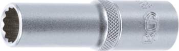 BGS TECHNIC Socket 12-p, deep 1/2"
