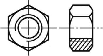BOSSARD Nut; hexagonal; M4; 0.7