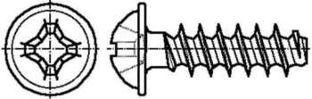 BOSSARD Screw; for plastic; 3x14; Head: