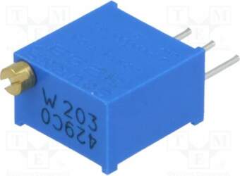 BOURNS Potentiometer: mounting; 20kΩ; multiturn; 500mW