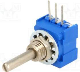 BOURNS Potentiometer: shaft; 10kΩ; 1W; THT