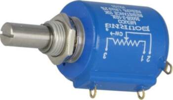 BOURNS Potentiometer: shaft; 10kΩ; multiturn; 2W