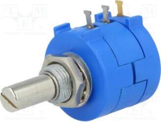 BOURNS Potentiometer: shaft; 20kΩ; multiturn; 2W