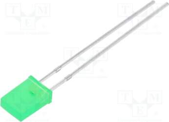 BRIGHTEK (EUROPE) LED; green; rectangular; 2