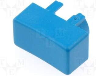 Button; rectangular; blue; 12.5x6.5mm