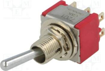 C&K Switch: toggle; Pos: 2; DPDT