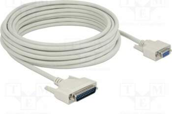 Cable; D-Sub 25pin plug,D-Sub 9pin