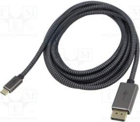 Cable; DisplayPort plug,USB C plug