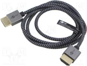 Cable; HDMI plug,both sides; PVC