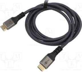 Cable; HDMI plug,both sides; PVC