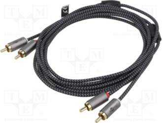 Cable; RCA plug x2,both sides
