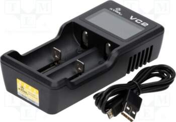 Charger: microprocessor-based; Li-Ion; 0.5A; Cells