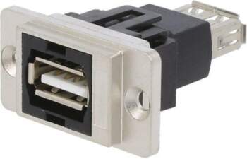 CLIFF Coupler; DUALSLIM; gold-plated; USB A
