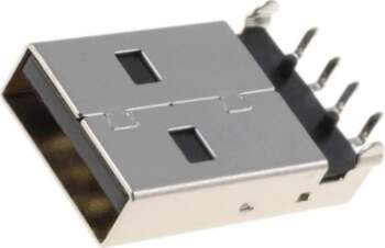 CONNFLY Connector: USB A; plug; THT