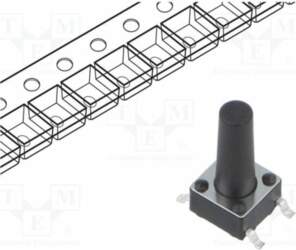 CONNFLY Microswitch TACT; SPST; Pos: 2