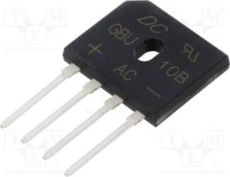 DC COMPONENTS Bridge rectifier: single-phase; Urmax: