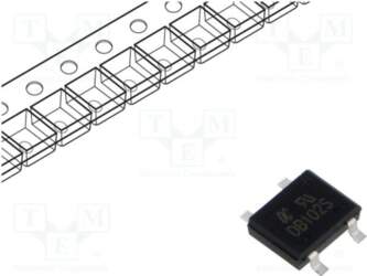 DC COMPONENTS Bridge rectifier: single-phase; Urmax: