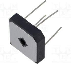 DC COMPONENTS Bridge rectifier: single-phase; Urmax: