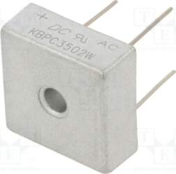 DC COMPONENTS Bridge rectifier: single-phase; Urmax: