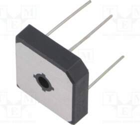 DC COMPONENTS Bridge rectifier: single-phase; Urmax: