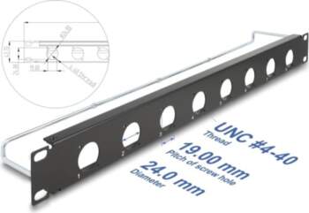 Delock 19" D-Type Patch Panel with