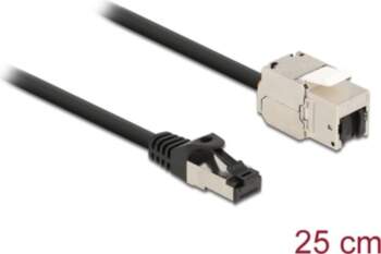 Delock Cable RJ45 plug to Keystone