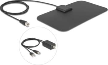 Delock DAB+ DVB-T2 Antenna F plug