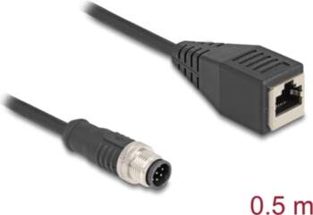 Delock M12 Cable A-coded 8 pin