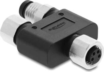 Delock M8 Y-Splitter A-coded 4 pin