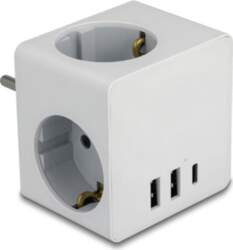 Delock Multi Socket Cube 3-way with