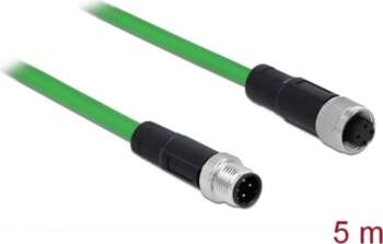 Delock Network cable M12 4 pin