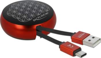 Delock USB Retractable Cable Type-A to