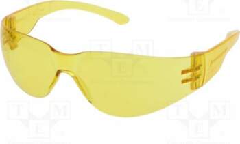 DELTA PLUS Safety spectacles; Lens: yellow