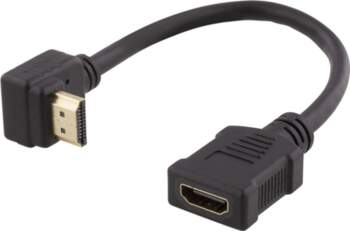 DELTACO elastīgs HDMI adapteris, 0,2