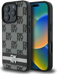 DKNY Checkered Pattern & Printed Stripes