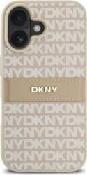 DKNY PU Leather Repeat Pattern Tonal