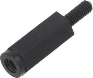 DREMEC Screwed spacer sleeve; hexagonal; polyamide