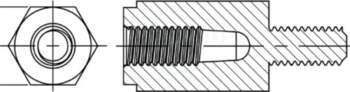 DREMEC Spacer sleeve; hexagonal; polyamide 66