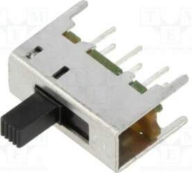 E-SWITCH Switch: slide; Pos: 2; DPDT