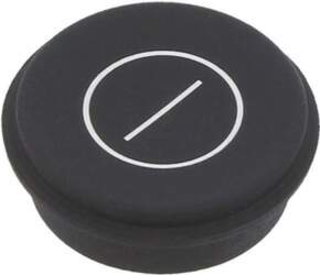 EAO Button; round; Ø21mm; black; 09