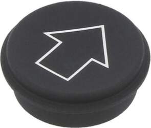 EAO Button; round; Ø21mm; black; Button