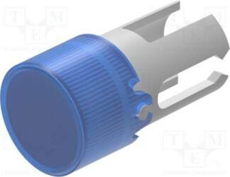 EAO Lamp lens; 19; blue; plastic