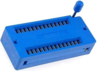 ECE Socket: integrated circuits; ZIF; DIP28