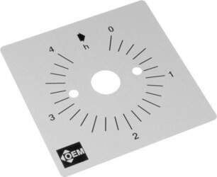 FAUCIGNY INSTRUMENTS Scale for mechanical timer